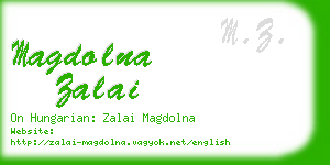 magdolna zalai business card